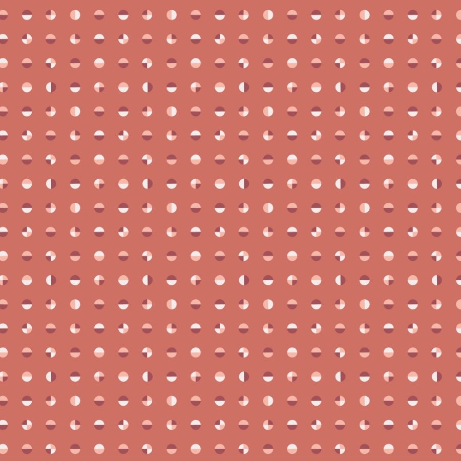 cloud9 fabrics | patchworkstoff | american bold | circular raspberry - floydthefox