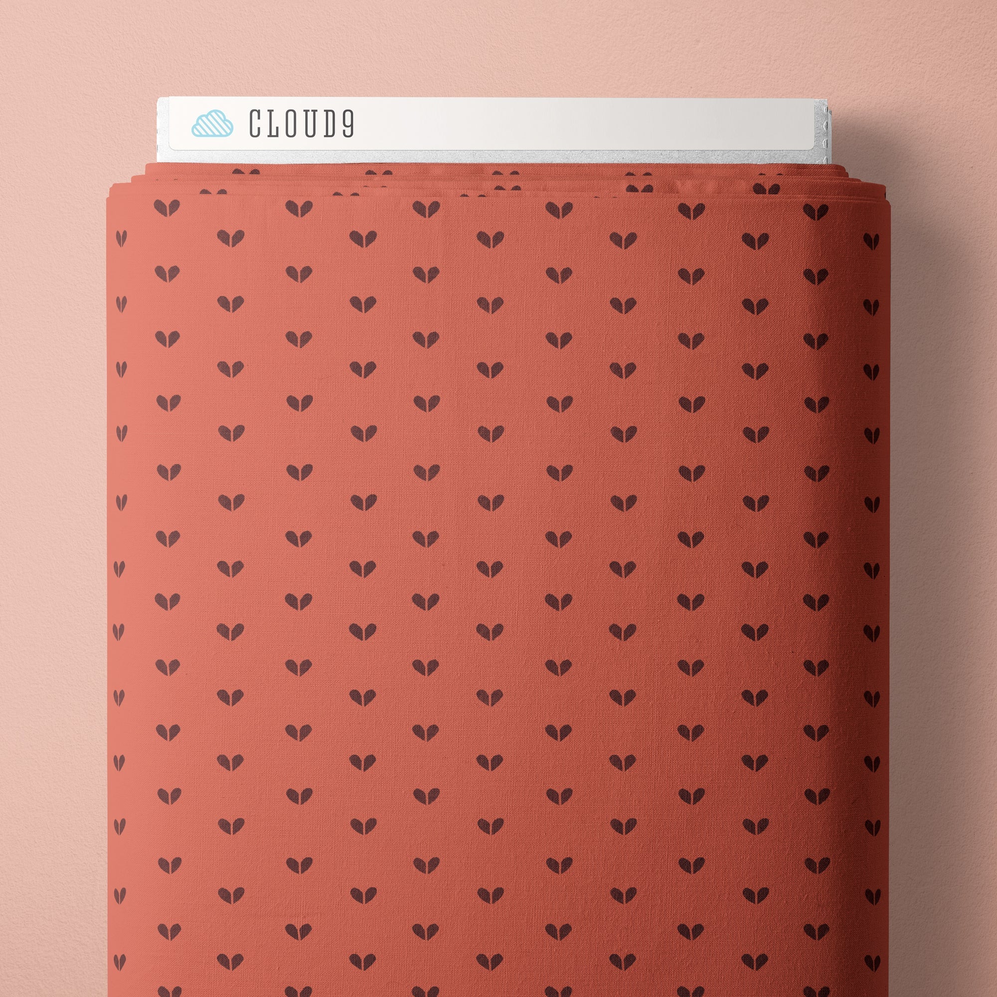 cloud9 fabrics | patchworkstoff | cottage blooms | hearts tomato - floydthefox