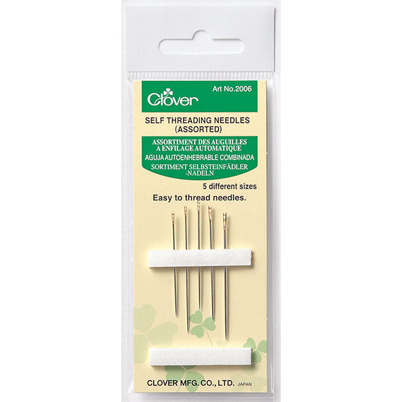 self threading needles | clover