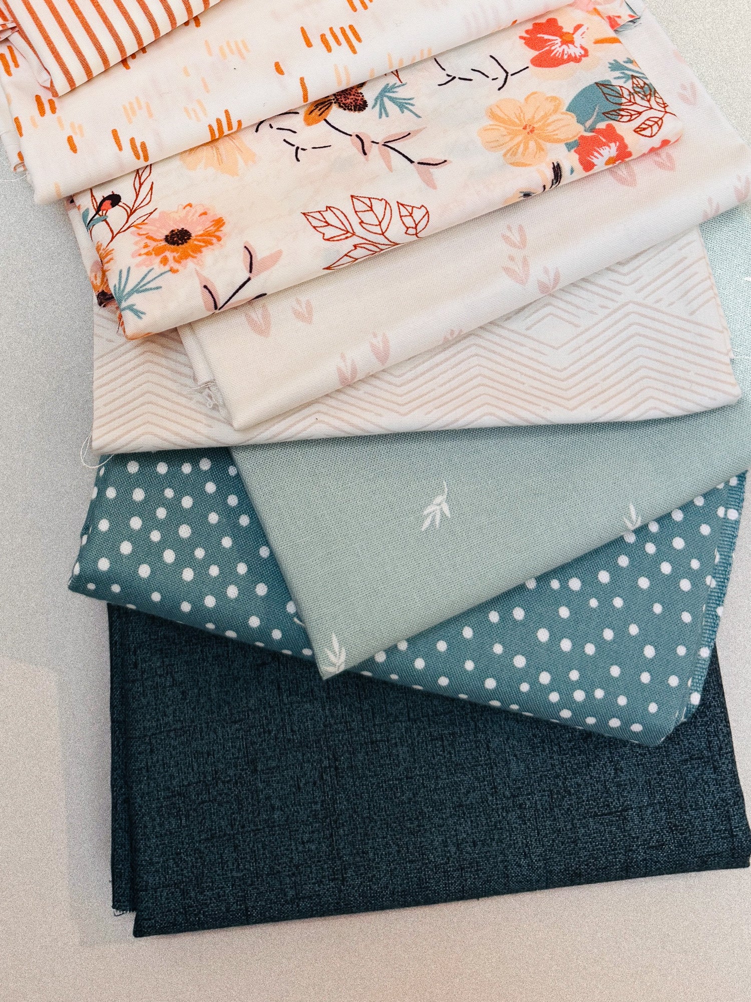 fabric bundle | coral meadow | 12