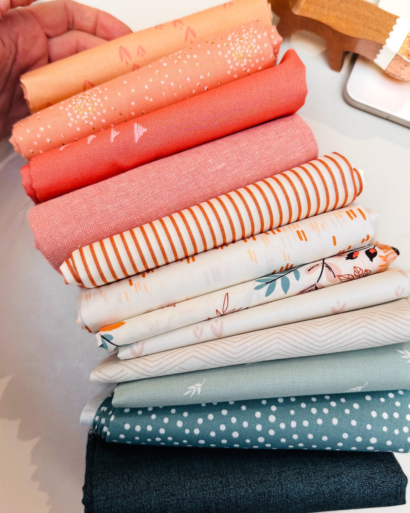 pack de tissus | coral meadow | 12