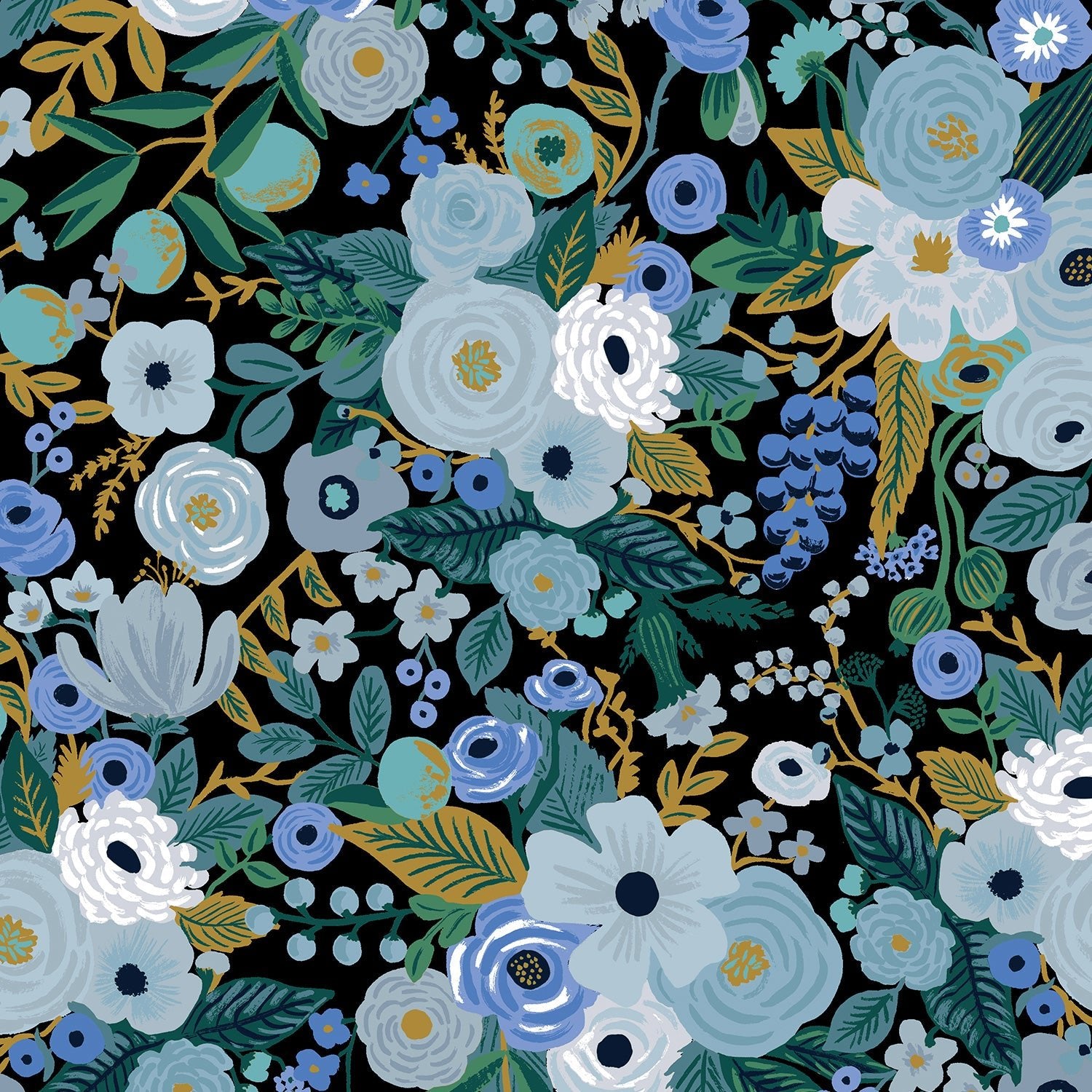 cotton+steel | rifle paper co | garden party | blue - floydthefox