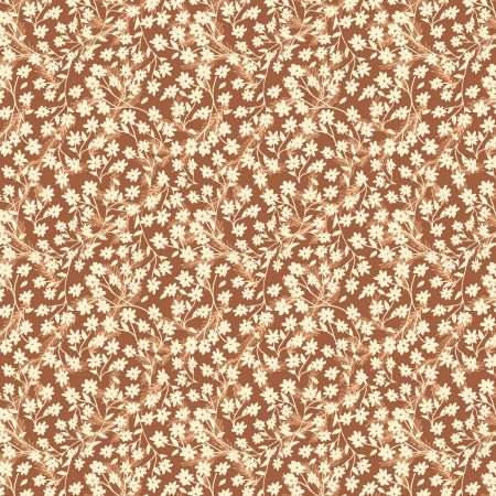 cotton+steel | twin hills | redwood flower fox - floydthefox