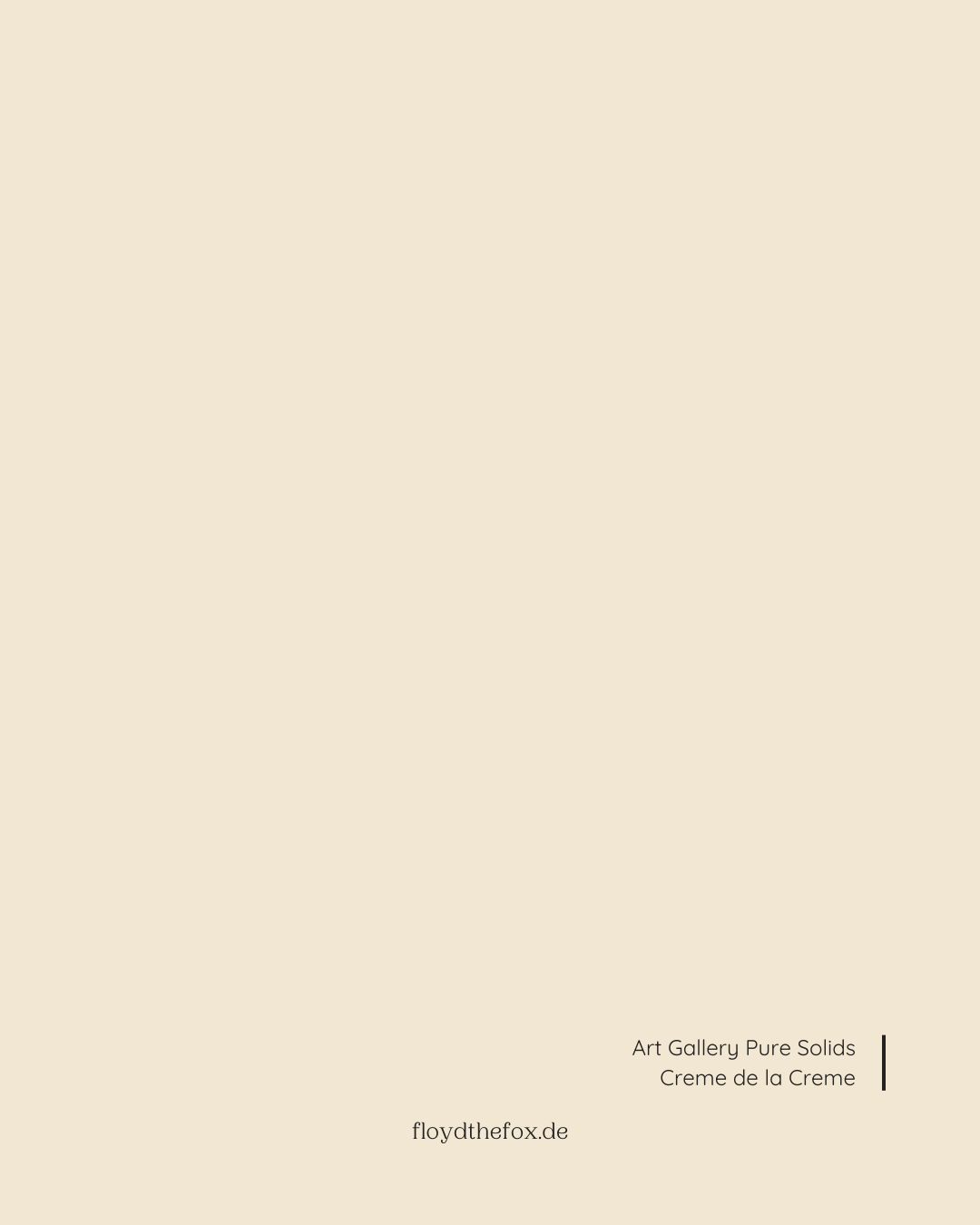 creme de la creme | art gallery PURE solids - floydthefox