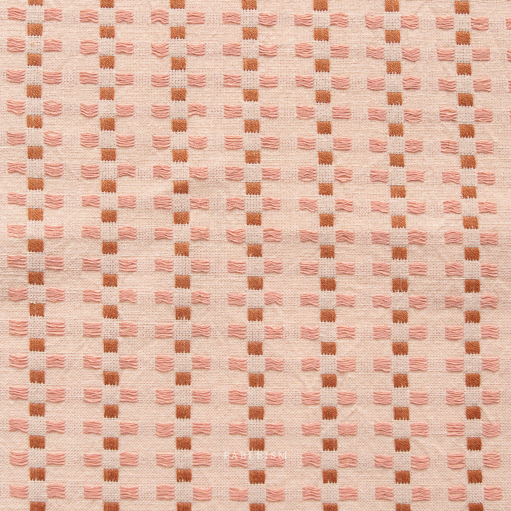 fableism | canyon springs | basket weave in soft pink