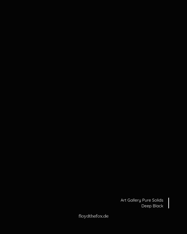 deep black | art gallery PURE solids