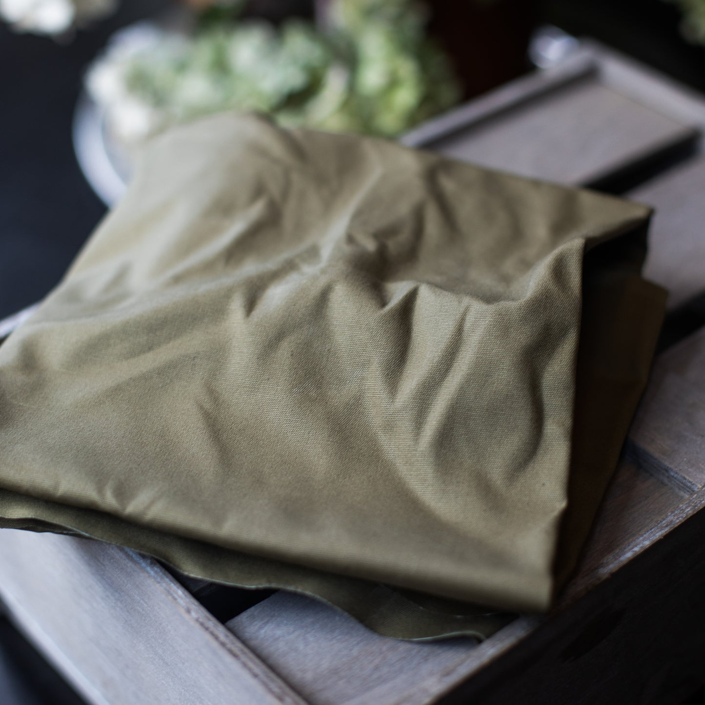 mind the maker | dry waxed organic cotton | khaki