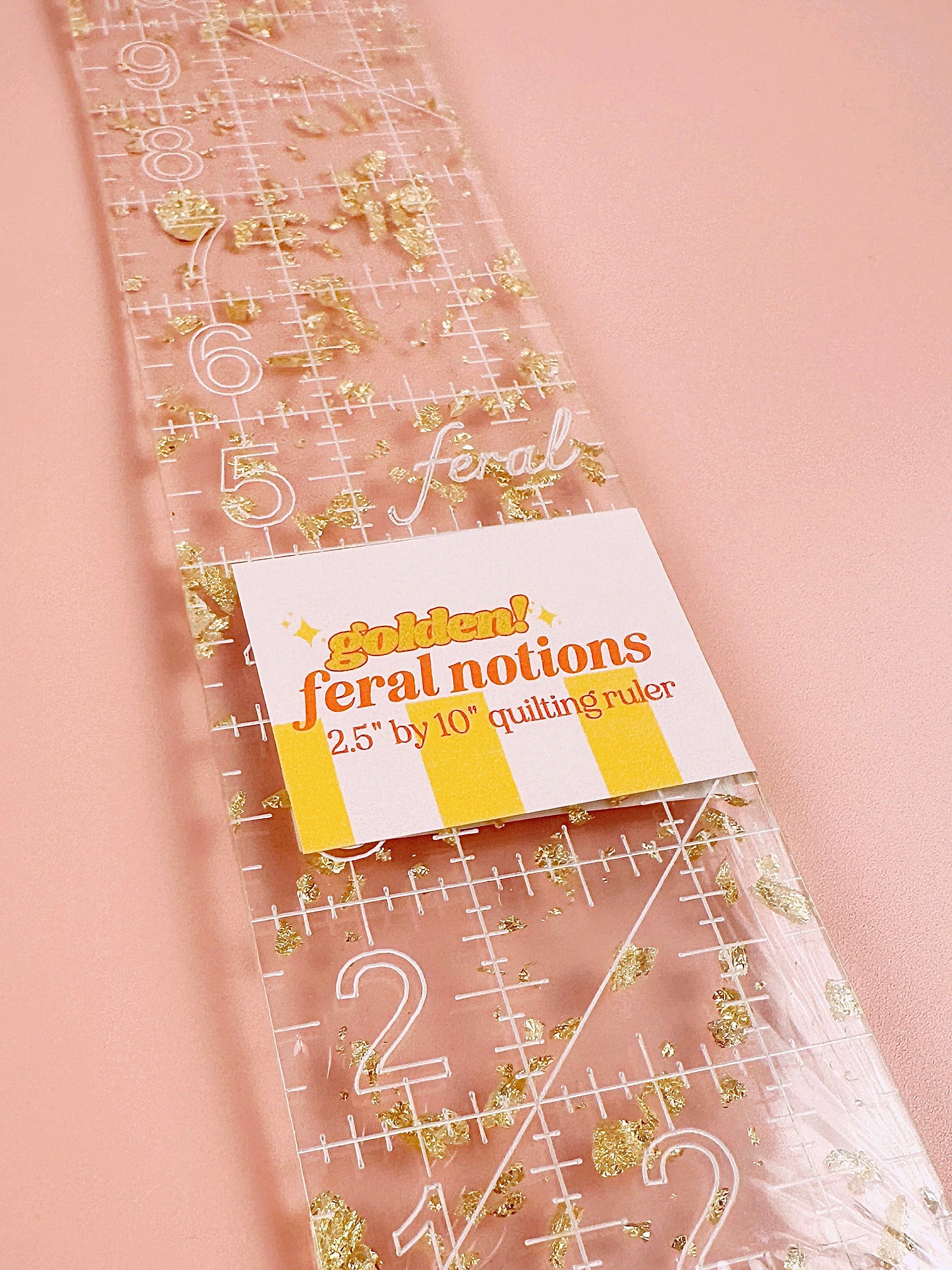 quiltlineal | feral notions | 2.5" x 10"