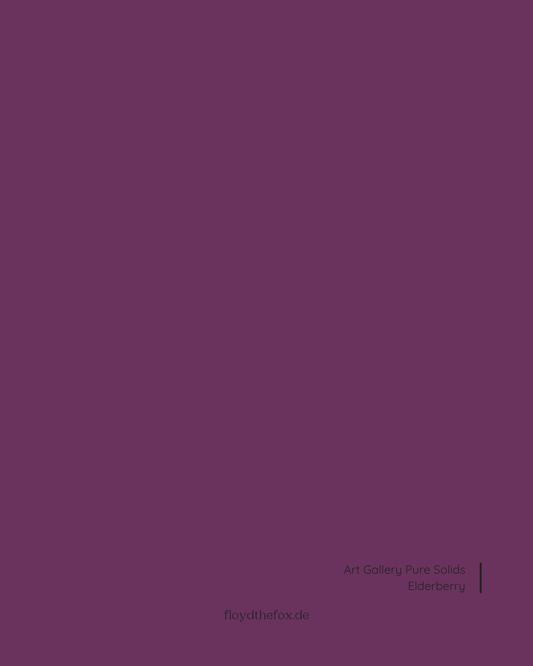 elderberry | art gallery PURE solids - floydthefox
