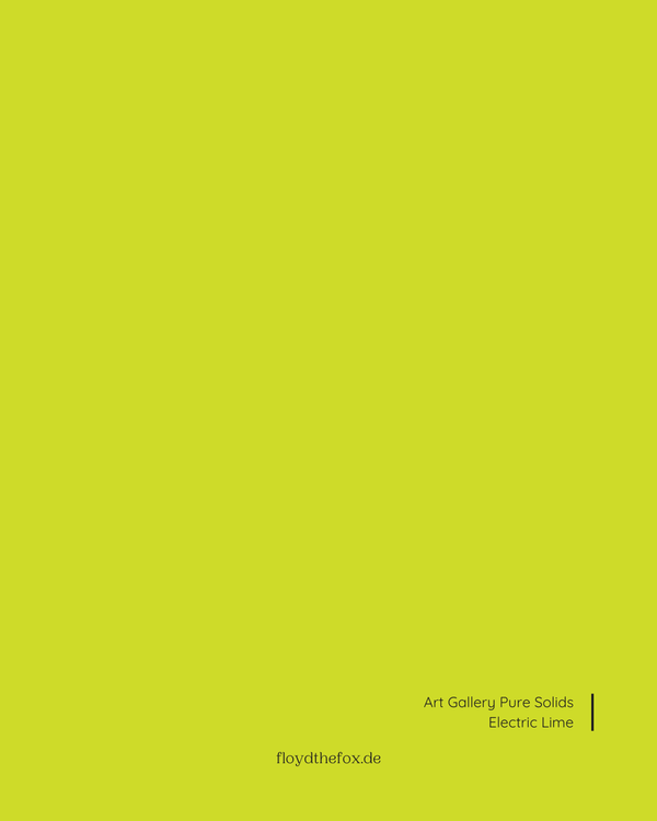 electric lime | art gallery PURE solids