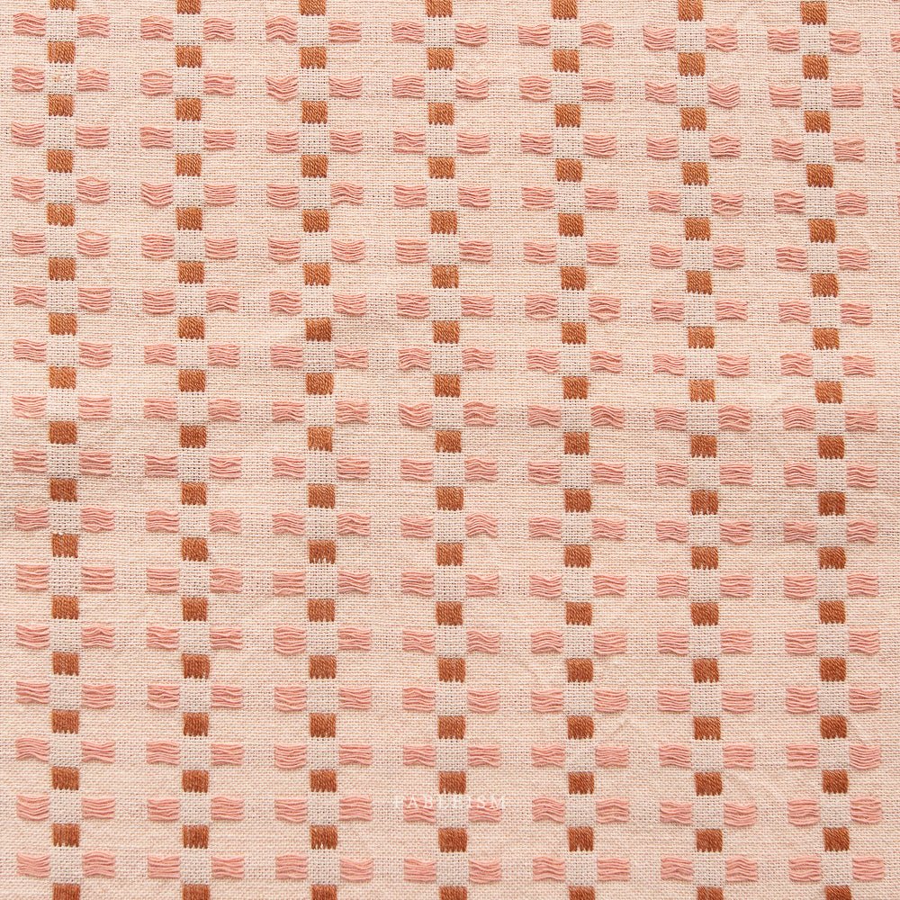 fableism | canyon springs | basket weave in soft pink - floydthefox
