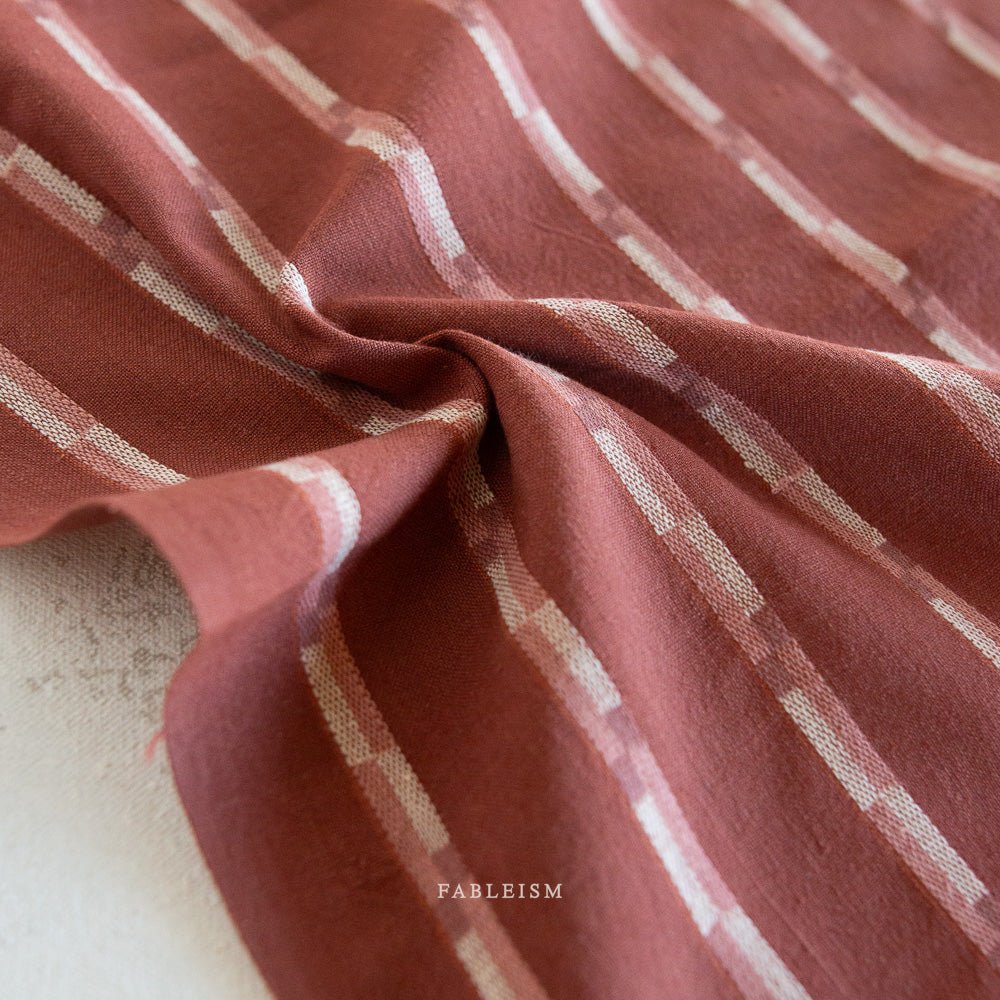 fableism | golden hour | track stripe in red dahlia - floydthefox