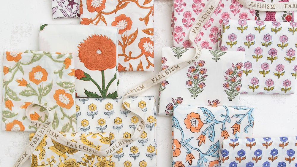 fableism supply co | indian block prints cottage | 16 pieces fq bundle cottage - floydthefox