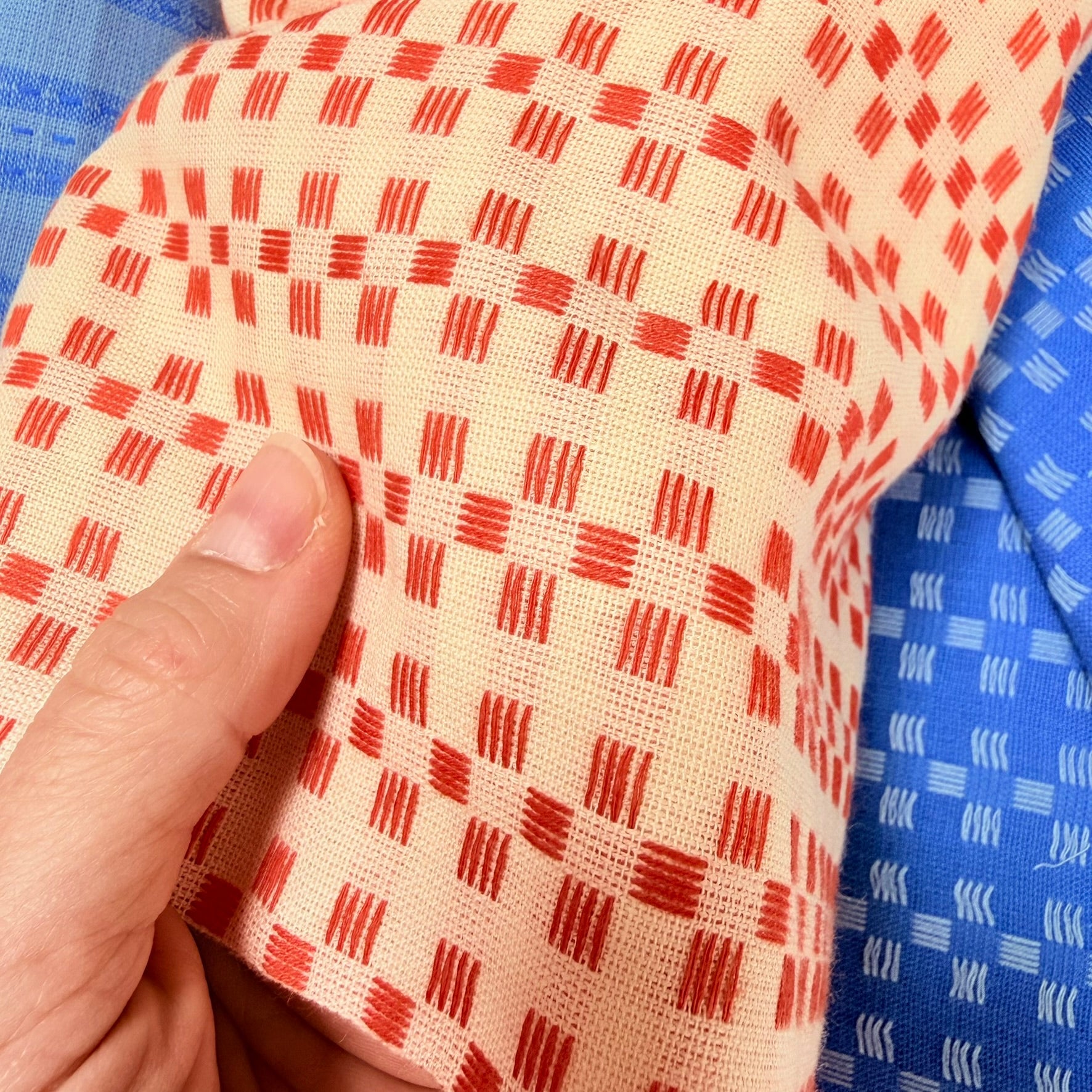 fableism supply co. | patchworkstoff | fine & dandy | basket weave in picnic - floydthefox
