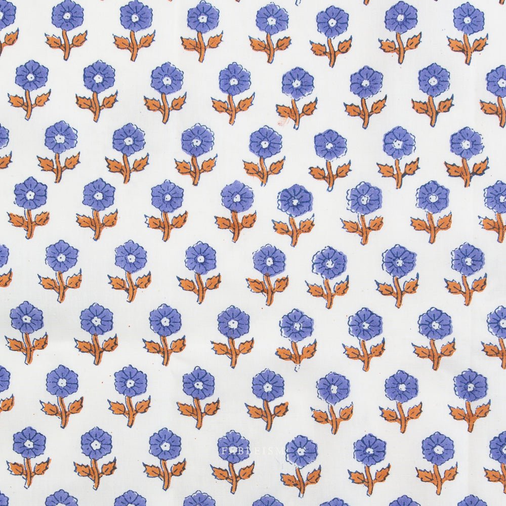 fableism supply co | patchworkstoff | indian block prints cottage | flowerling violet - floydthefox