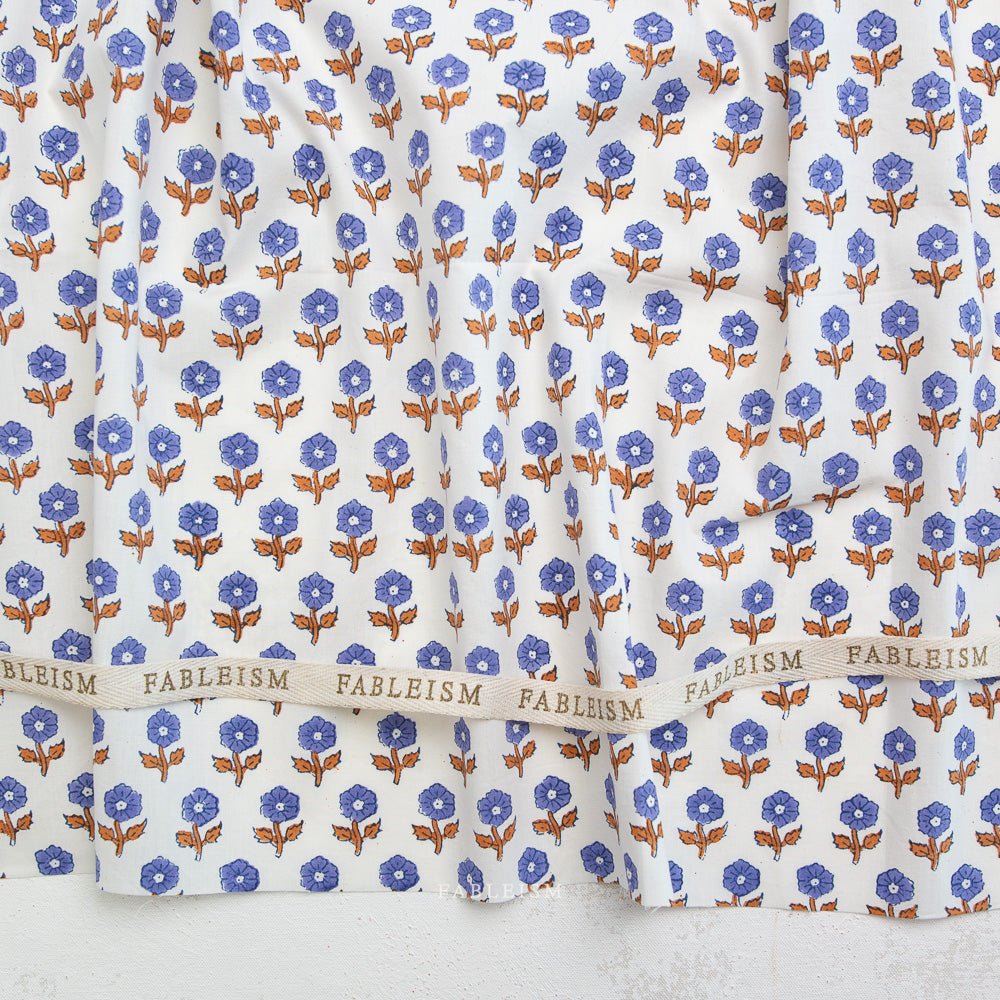 fableism supply co | patchworkstoff | indian block prints cottage | flowerling violet - floydthefox
