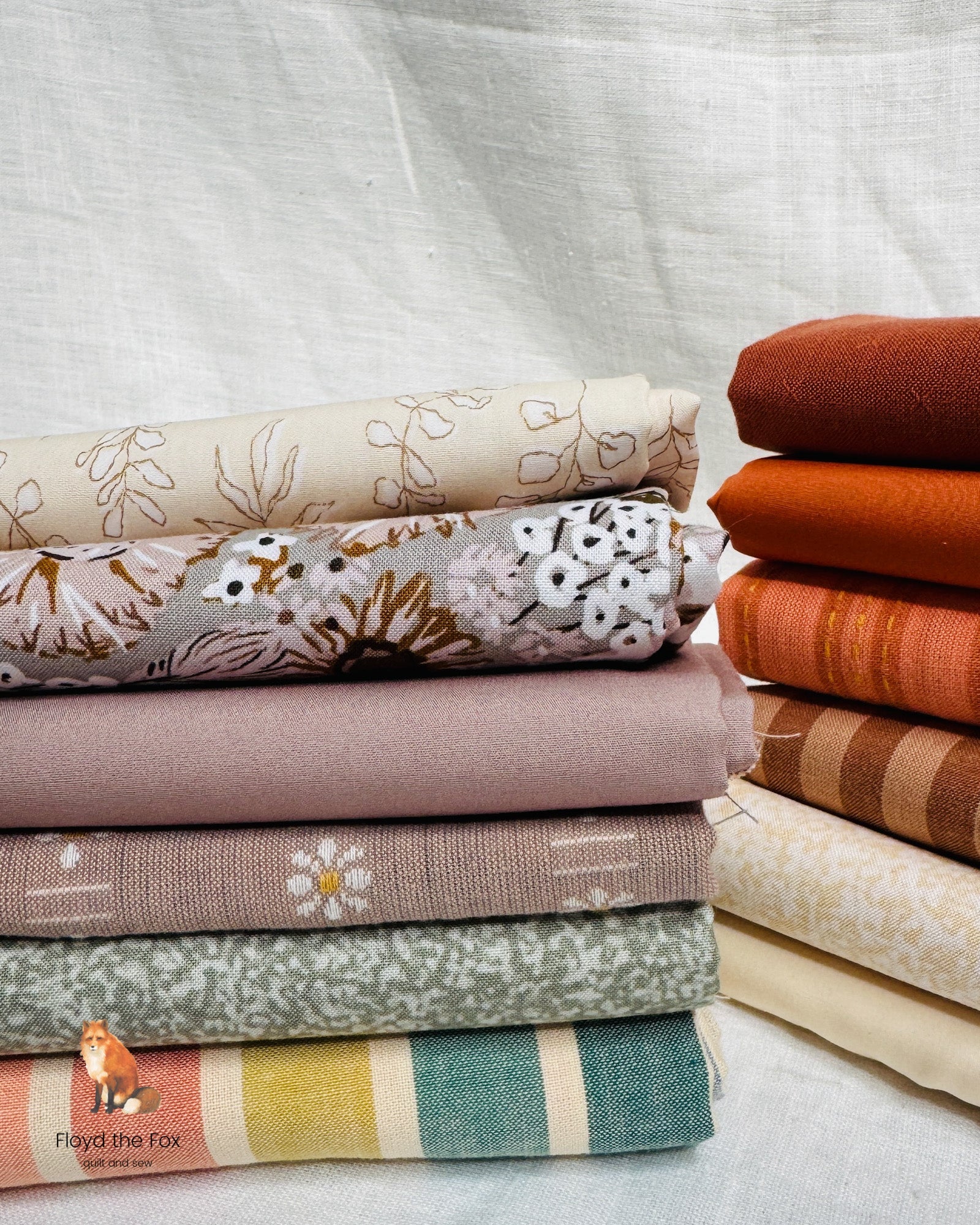 fat quarter bundle | pumpkin spice | 12 - floydthefox