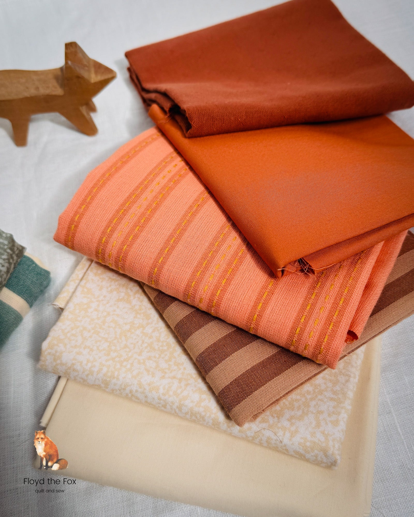 fat quarter bundle | pumpkin spice | 12 - floydthefox