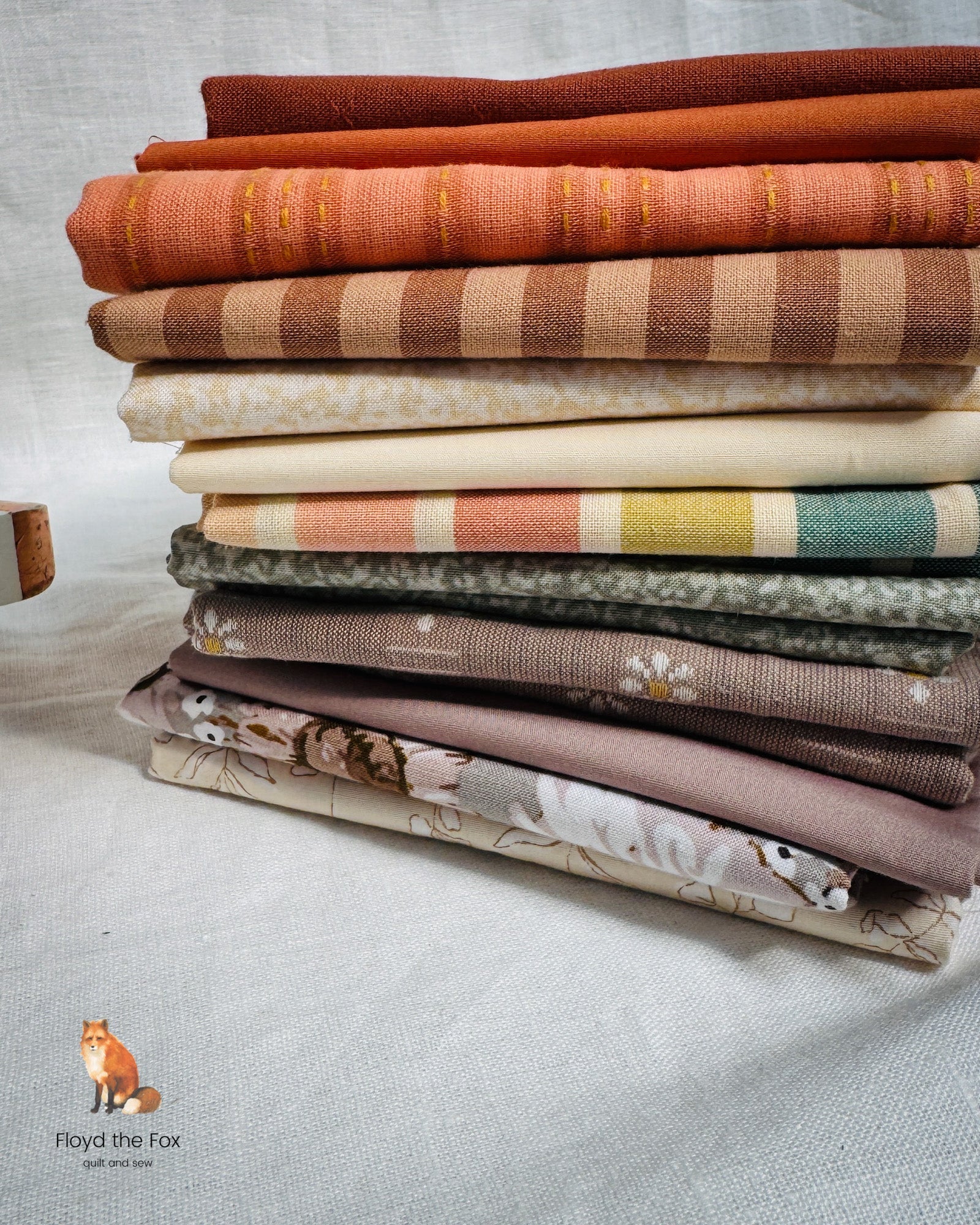 fat quarter bundle | pumpkin spice | 12 - floydthefox