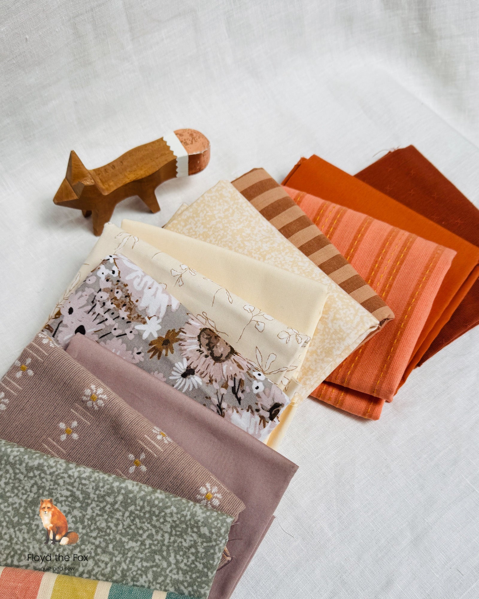 fat quarter bundle | pumpkin spice | 12 - floydthefox