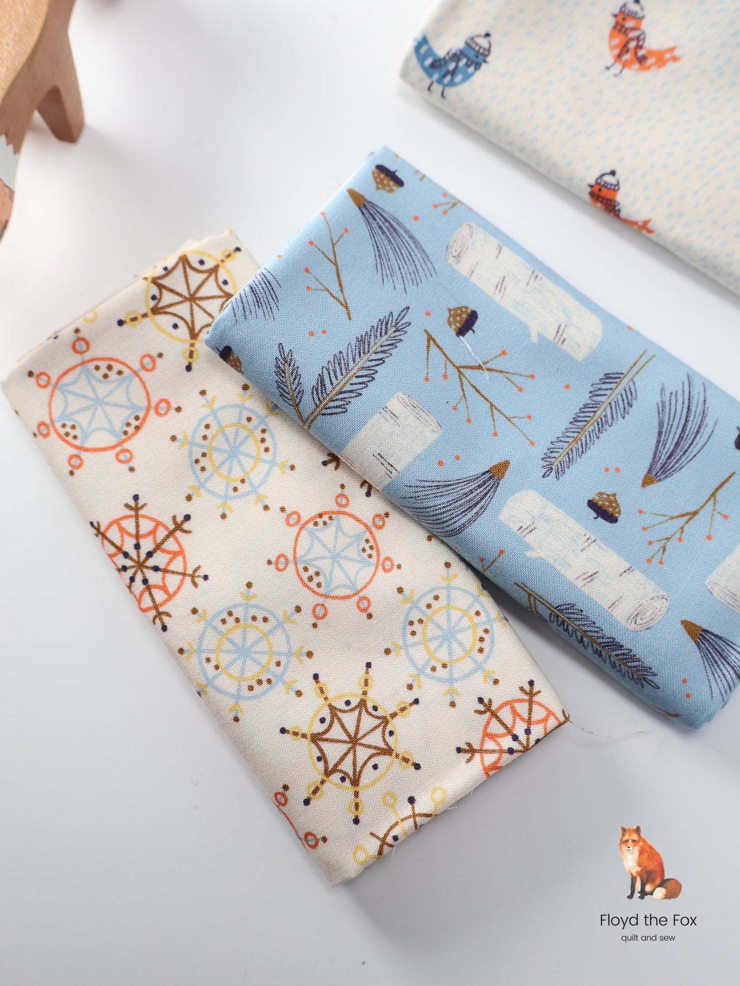fat quarter bundle | snow friends - floydthefox