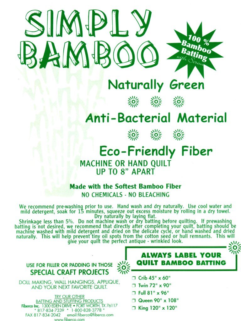 fiber.co | simply bamboo | quiltvlies bambus - floydthefox