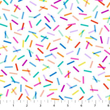figo fabrics | patchworkstoff | dovetail | confetti multi on white - floydthefox
