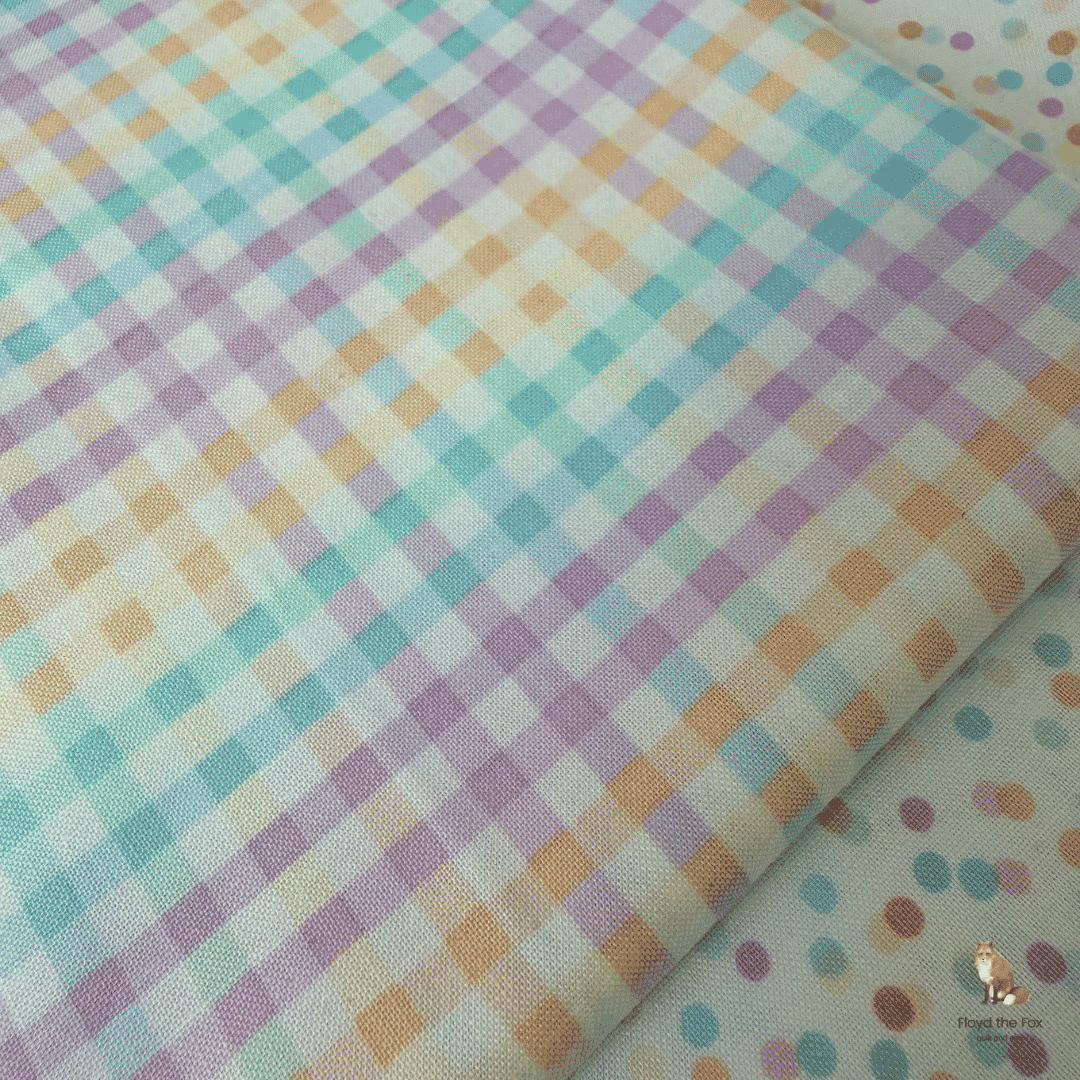 figo fabrics | patchworkstoff | dovetail pastels | check - floydthefox