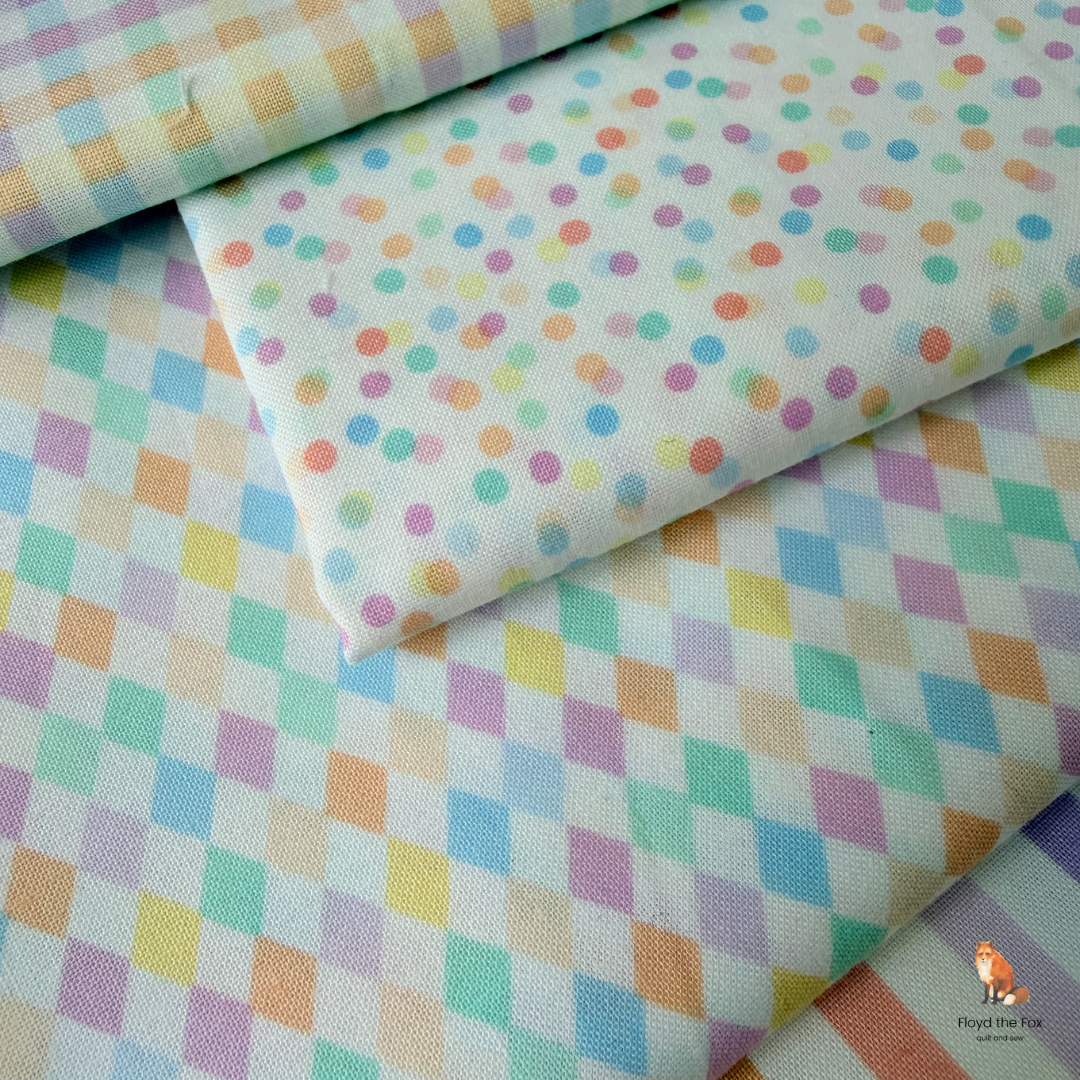 figo fabrics | patchworkstoff | dovetail pastels | diamonds - floydthefox