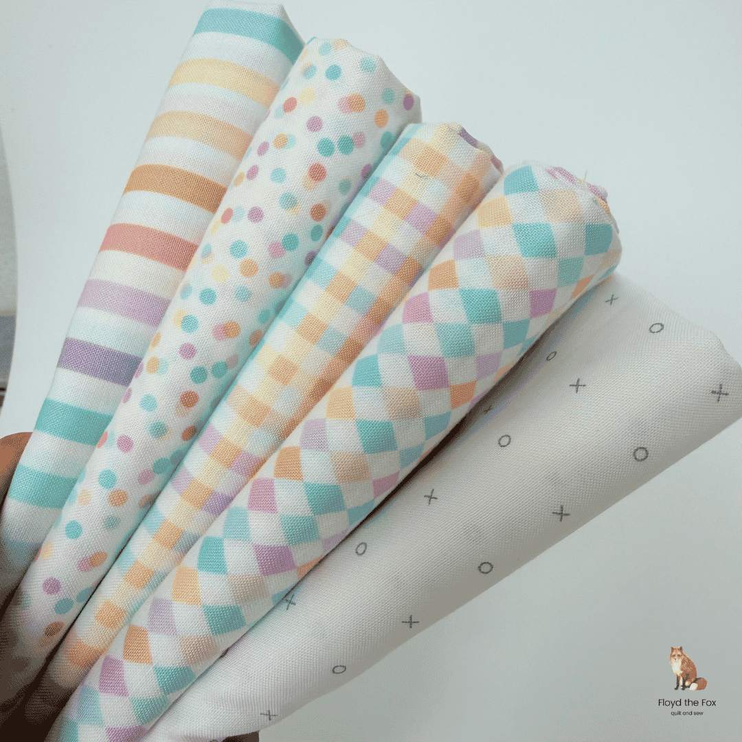figo fabrics | patchworkstoff | dovetail pastels | gummy strips - floydthefox