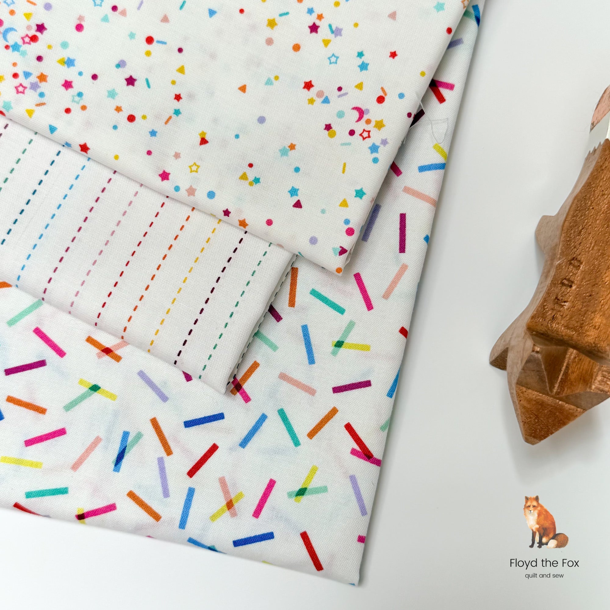 figo fabrics | patchworkstoff | dovetail | stripes multi - floydthefox