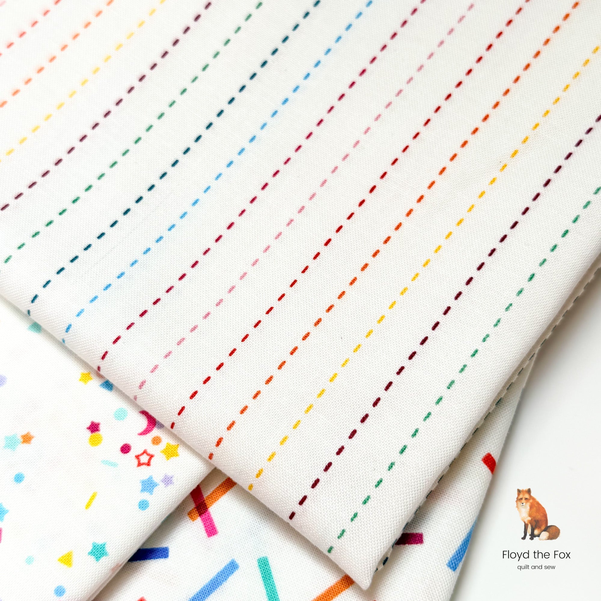 figo fabrics | patchworkstoff | dovetail | stripes multi - floydthefox