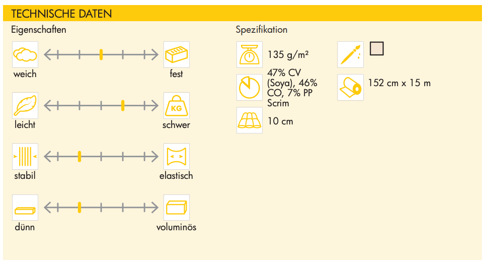 freudenberg vlieseline | 278 soja - mix | quiltvlies 150cm breit - floydthefox
