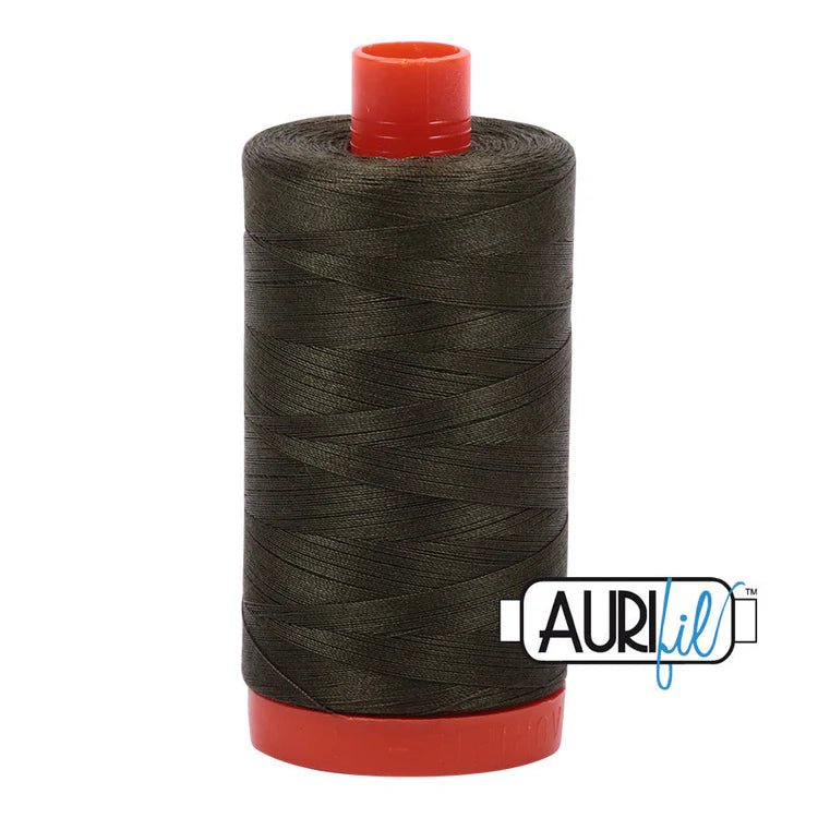 garn | aurifil | 50wt 1300m | dark green - floydthefox