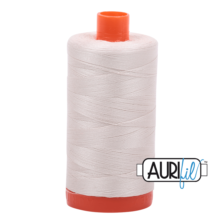 garn | aurifil | 50wt 1300m | silver white - floydthefox