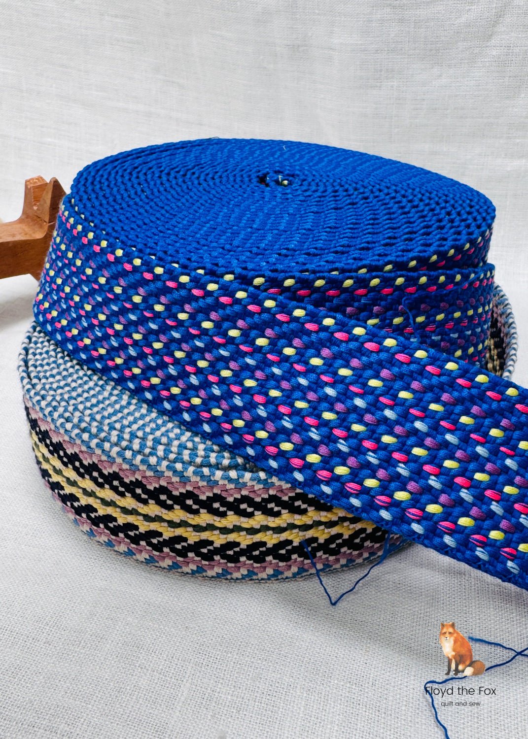 gurtband | 40mm | konfettikomet electric blue - floydthefox