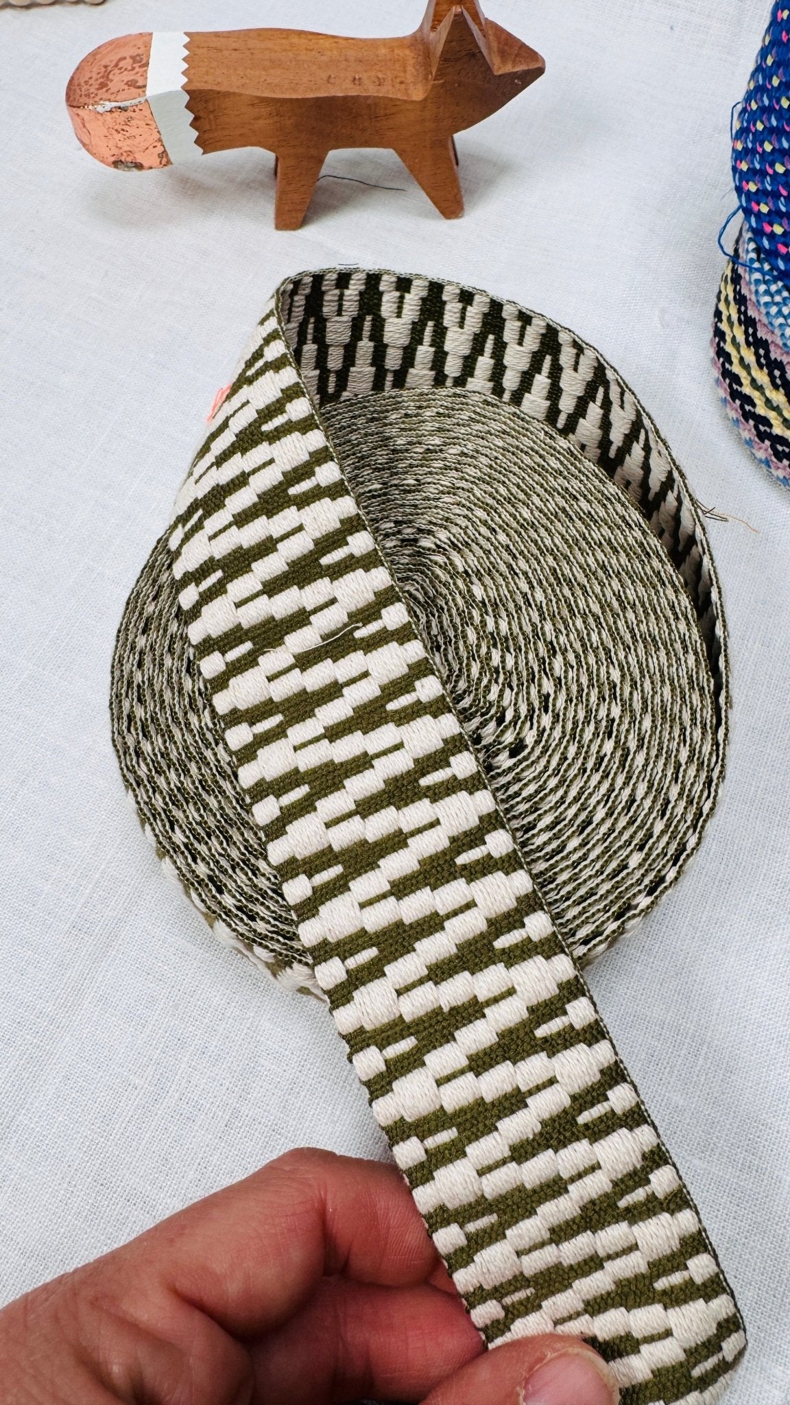 gurtband | 40mm | pixel olive - floydthefox