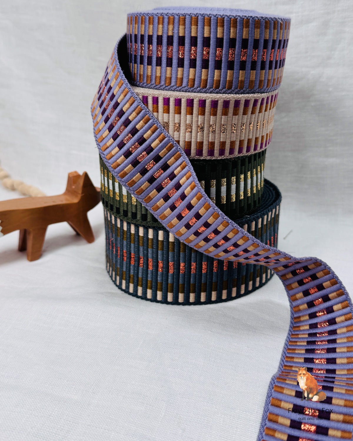 gurtband | 40mm | railroad tracks lavendellux - floydthefox