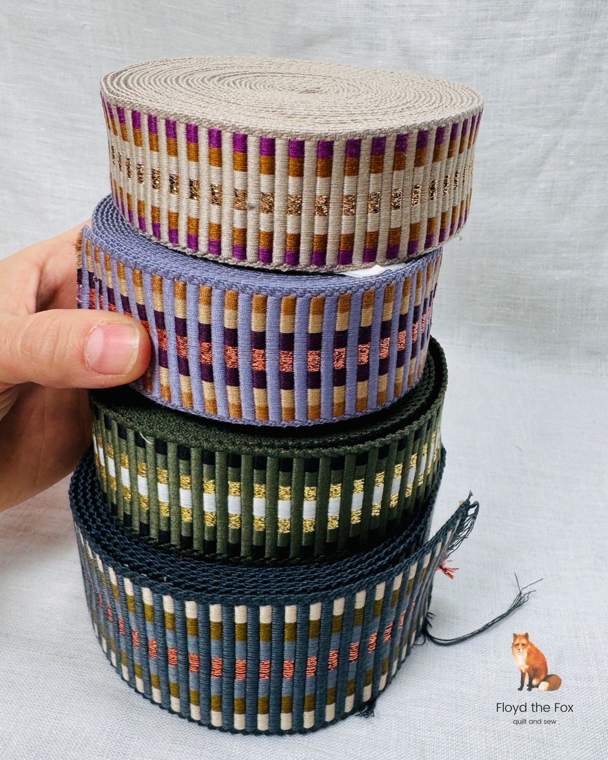 gurtband | 40mm | railroad tracks lavendellux - floydthefox