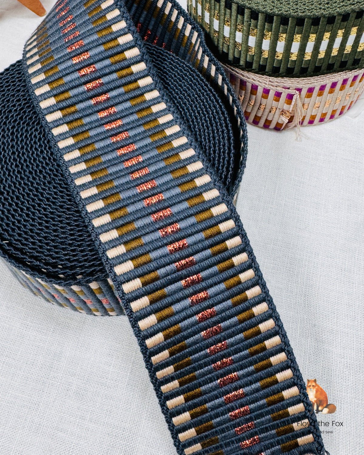 gurtband | 55mm | railroad tracks copper dusk - floydthefox