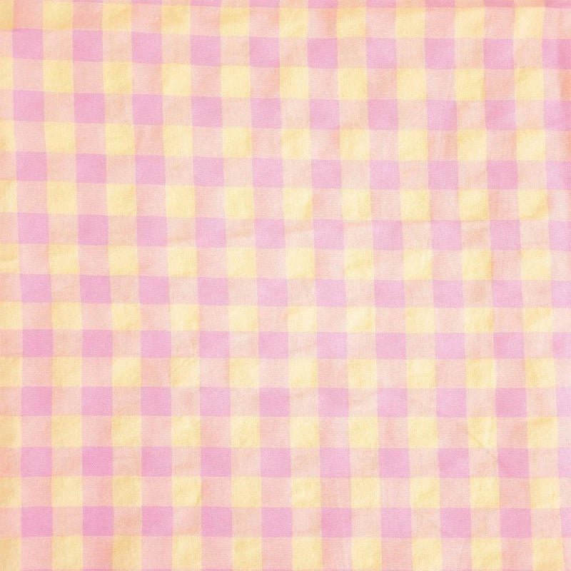 katia | baumwollstoff | vichy gingham | pink yellow - floydthefox