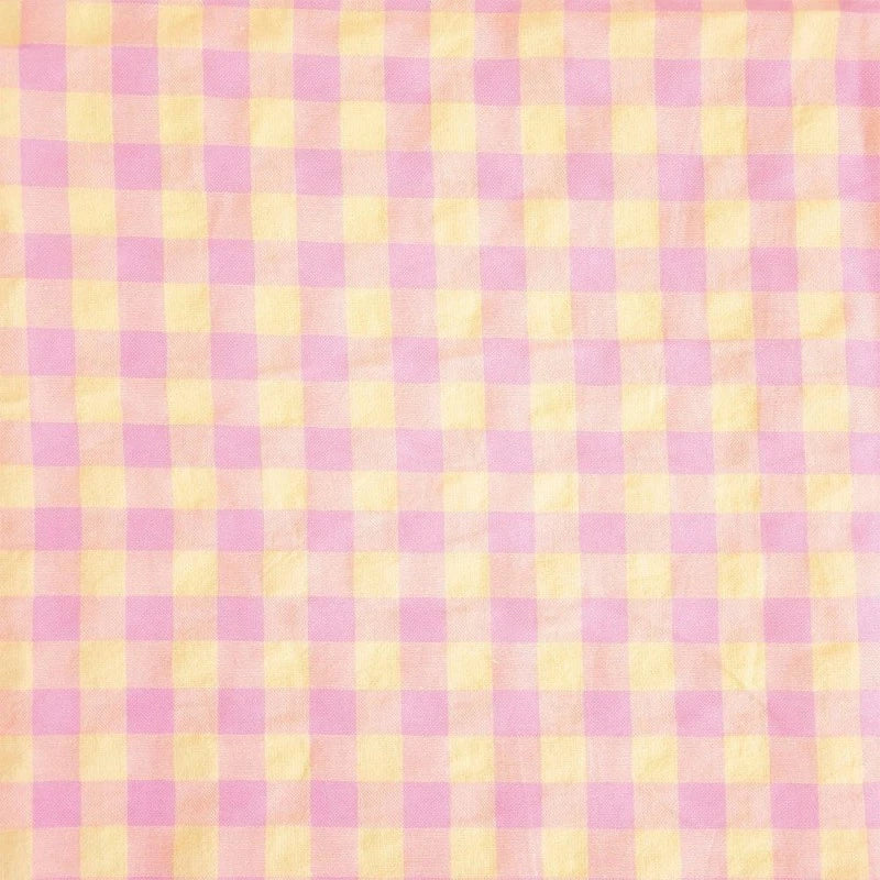 katia | baumwollstoff | vichy gingham | pink yellow