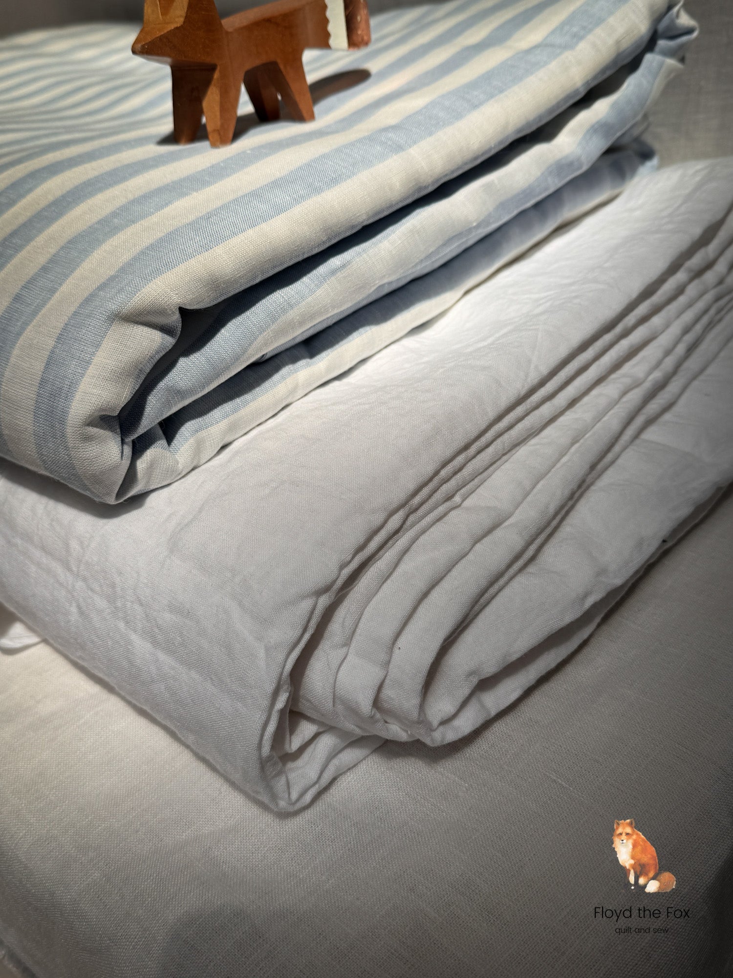 lino volpe | stone - washed leinen aus apulien | extra - breit | bianco - floydthefox