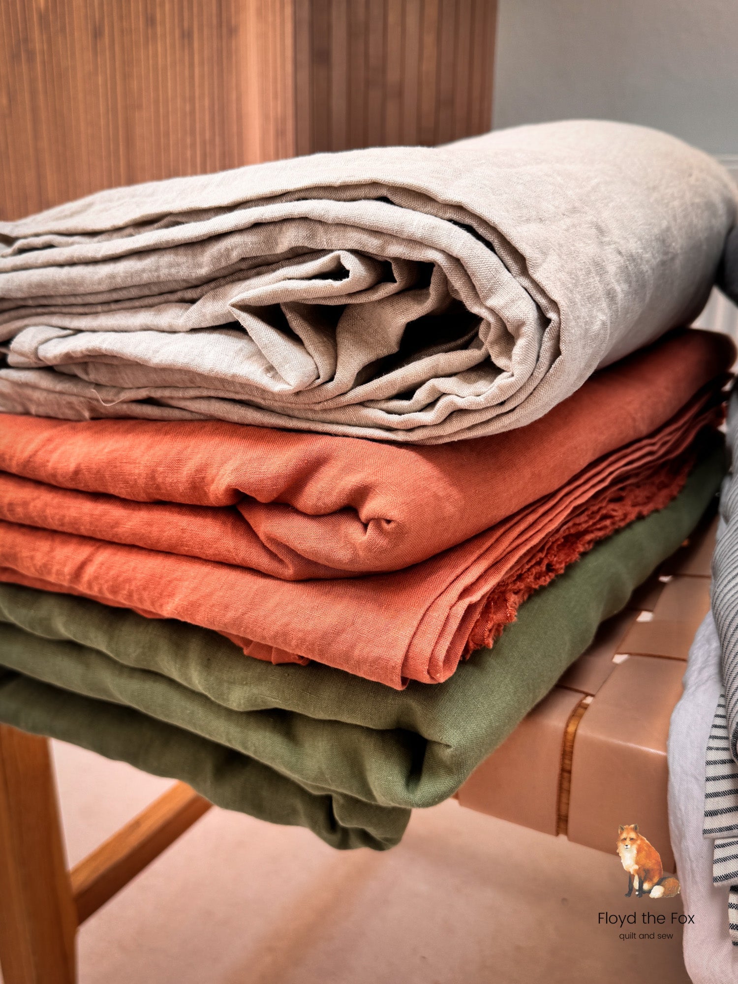 lino volpe | stone - washed leinen aus apulien | extra - breit | corda - floydthefox