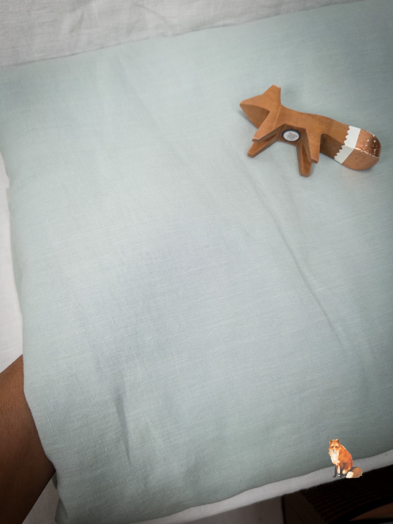 lino volpe | stone - washed leinen aus apulien | extra - breit | eucalipto - floydthefox