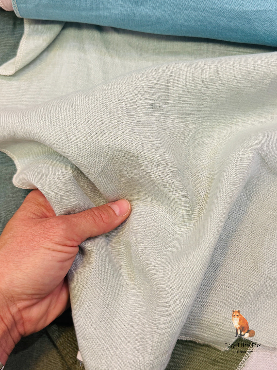 VORBESTELLUNG lino volpe | stone-washed leinen aus apulien | extra-breit | eucalipto