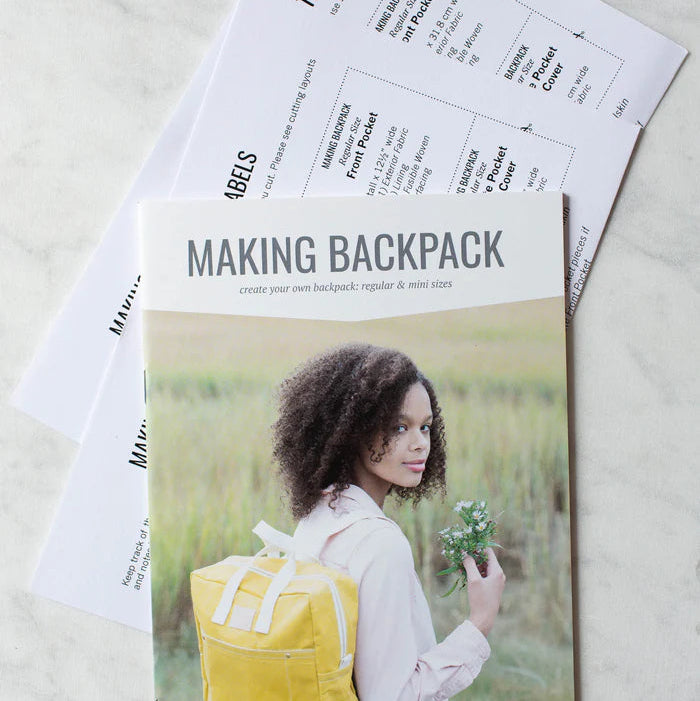 schnittmuster | noodlehead | making backpack