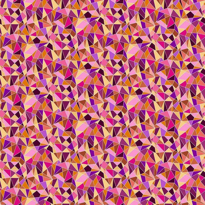 makower fabrics | tropica | mosaic pink - floydthefox