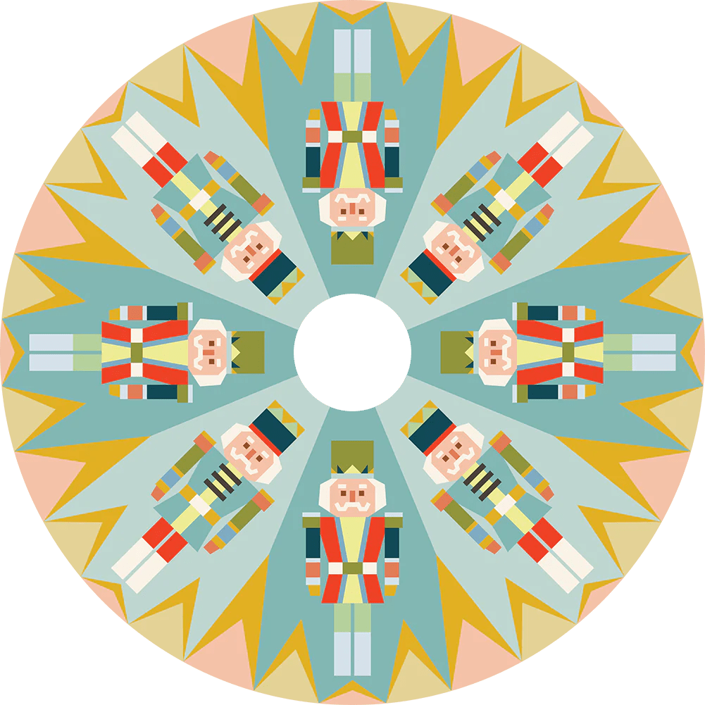 materialpaket | weihnachtsbaumdecke | merry march - floydthefox