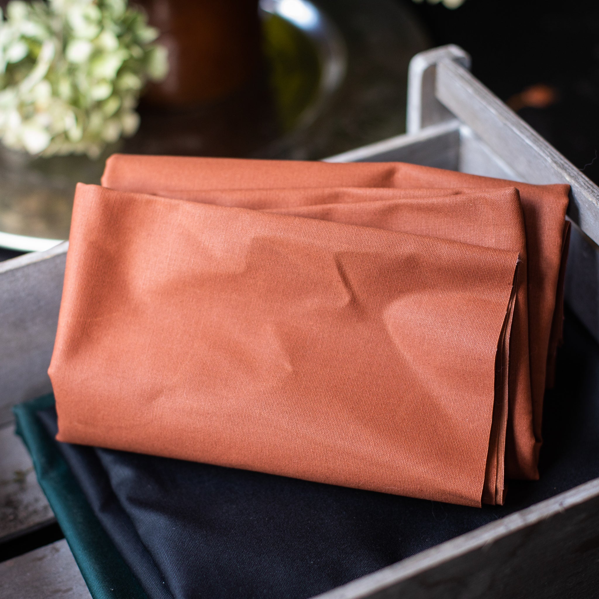 mind the maker | dry waxed organic cotton | rust - floydthefox